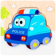 Объемный пазл-вкладыш «Полиция»