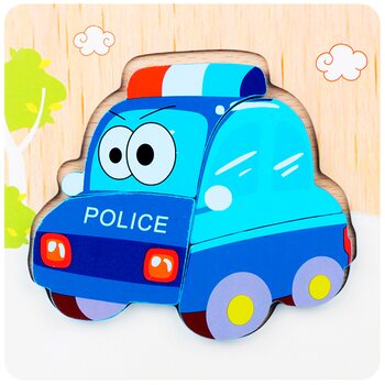 Объемный пазл-вкладыш «Полиция»