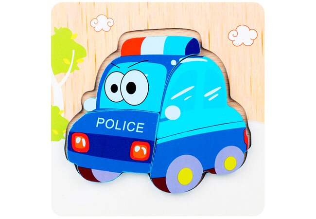 Объемный пазл-вкладыш «Полиция»