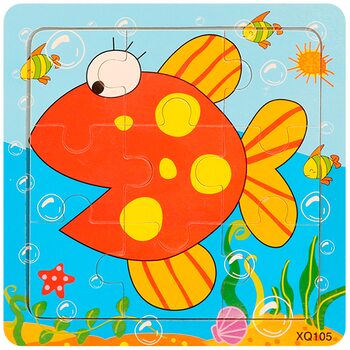 Пазл «Рыбка», 9 дет.