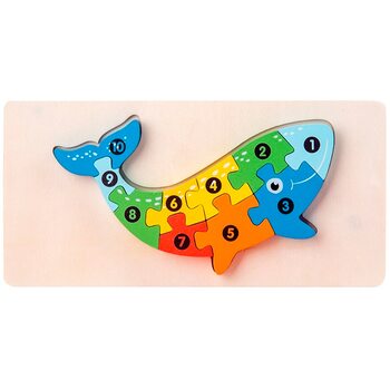 Пазл «Рыбка» (цифры)