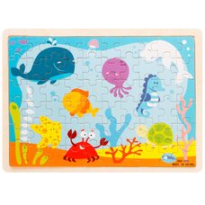 Пазл в рамке «Жители морей и океанов», 60 дет.