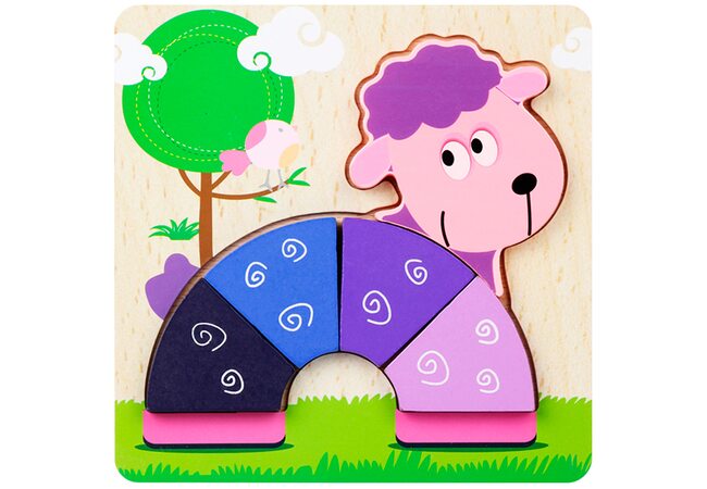 Объемный пазл-вкладыш «Овечка»