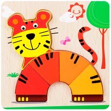 Объемный пазл-вкладыш «Тигренок»