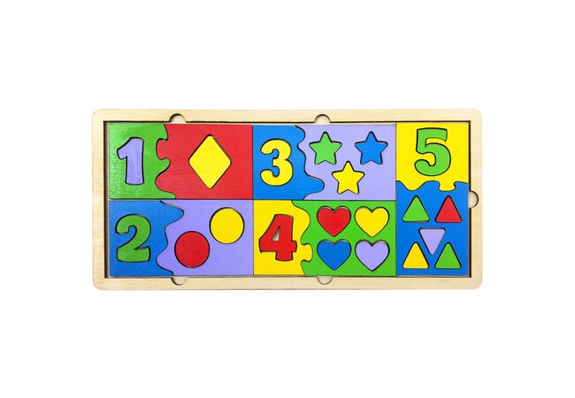 Пазл «Цифры-фигуры» от 1 до 5