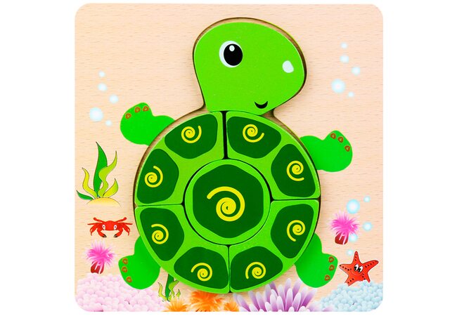 Объемный пазл-вкладыш «Черепашка»