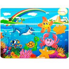 Пазлы познавательные «В гостях у моря», 60 дет.