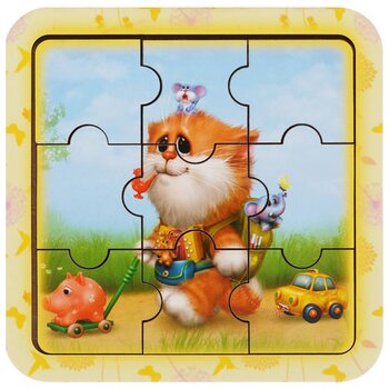 Міні-пазл у рамці «Котик-1», 9 дет.