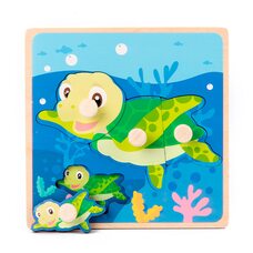 Вкладыш-пазл «Черепашка», 4 дет.