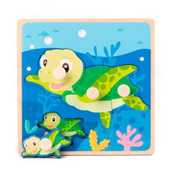 Вкладыш-пазл «Черепашка», 4 дет.