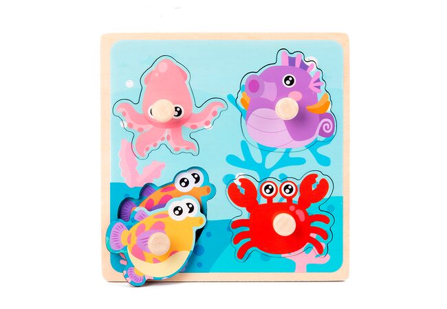 Вкладиші-пазли «Морські тварини»