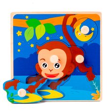 Вкладыш-пазл «Обезьянка»