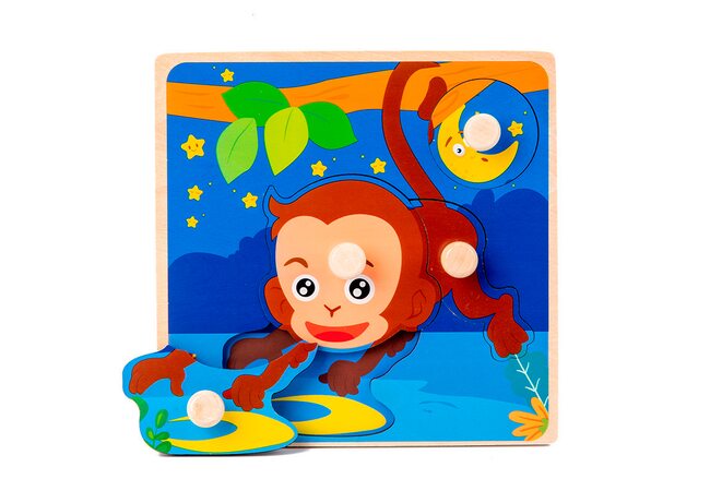 Вкладыш-пазл «Обезьянка»