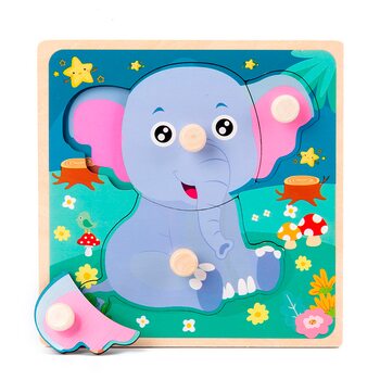 Вкладыши-пазлы «Слоненок»