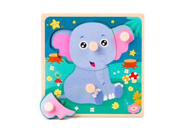 Вкладыши-пазлы «Слоненок»