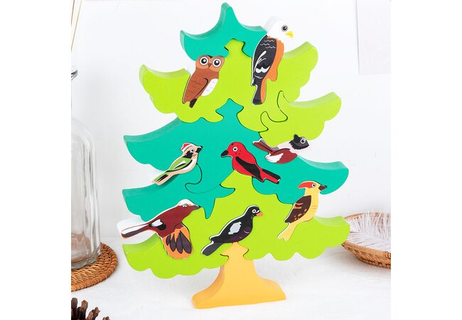 3D головоломка-пазл «Дерево для птахів» (Ялинка)