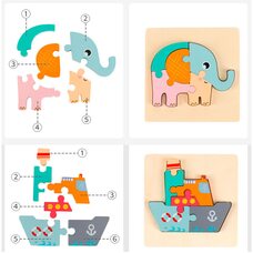 Пазлы объемные «Ассорти»