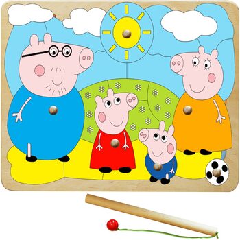 «Свинка Пеппа», мозаика + рыбалка, 25 дет.