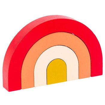 Пирамидка «Дуги» 4 дет.  (красная)