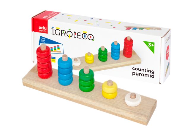 Деревянная пирамида-счет