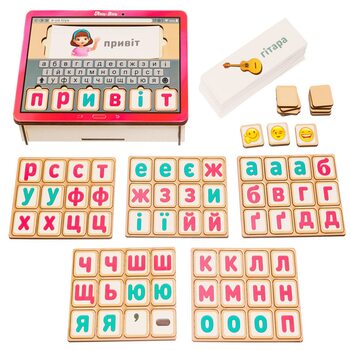 Планшет для девочек «Собери слово» (укр.)