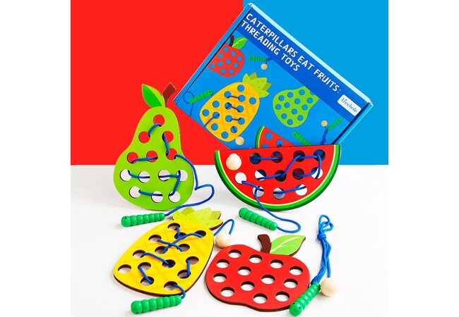 Шнуровка «Фрукты» плоская