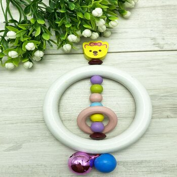 Погремушка-грызунок «Мишка» (белая)