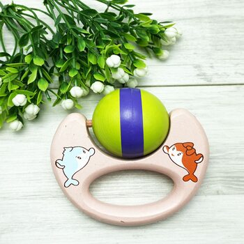 Погремушка-грызунок «Розовая Луна»