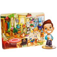 Игра-логика на липучке «Наведи порядок в доме и накорми малыша»