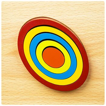 Объемный пазл-вкладыш «Овал»