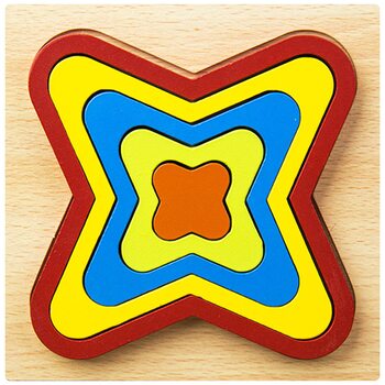 Объемный пазл-вкладыш «Четырехугольник»