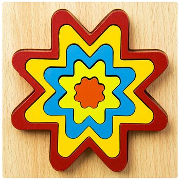 Объемный пазл-вкладыш «Большой цветок»