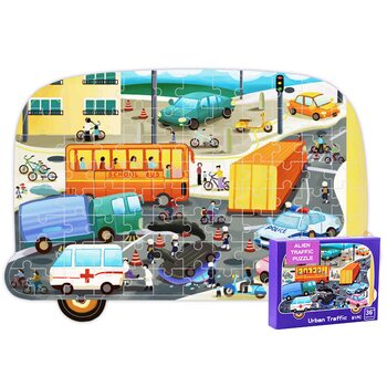 TRAFFIC, пазл детский, 91 дет.