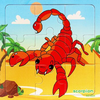 Пазл «Скорпион», 9 дет.