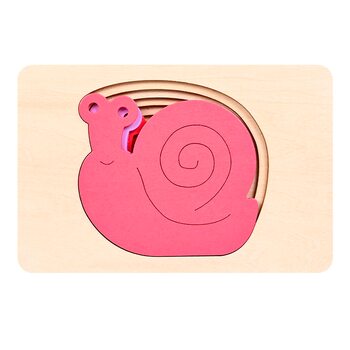 Пазл пятислойный «Улитки» (больше-меньше), 5 дет.