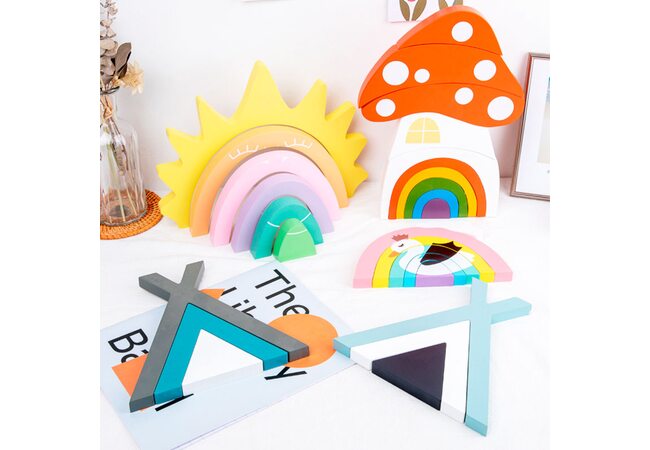 Радужные пирамидки