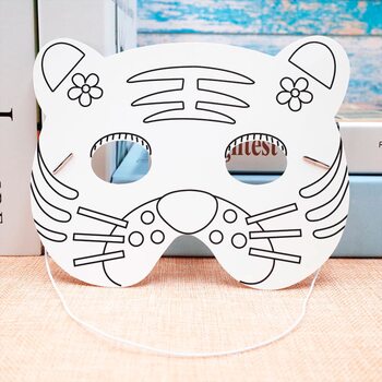 Маска «Тигр» (раскраска)