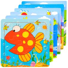 Пазл «Обитатели воды», 9 дет