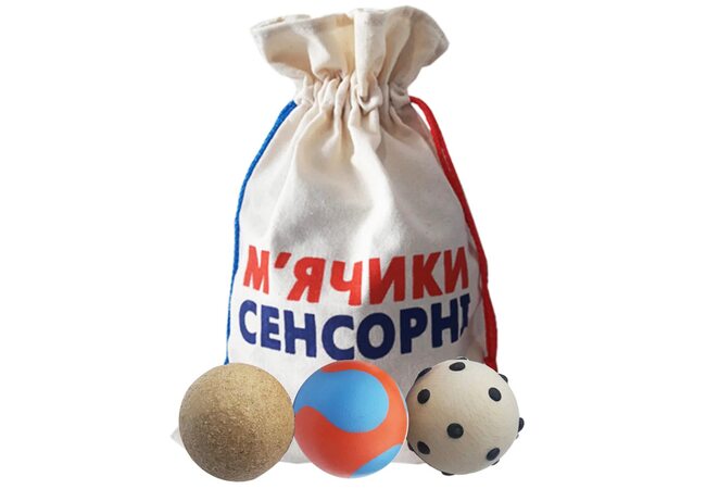 Игровой набор «Сенсорные мячики», 3 шт.