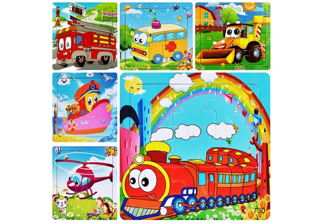 Серия пазлов «Транспорт», 9 дет.