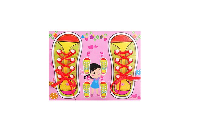 Шнуровка «Два башмака» розовая