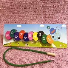 Шнурівка «Гусениця цифри»