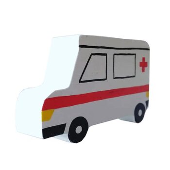 Деревянная машинка «Скорая»