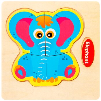 Слон, 3 деталі (пазл)