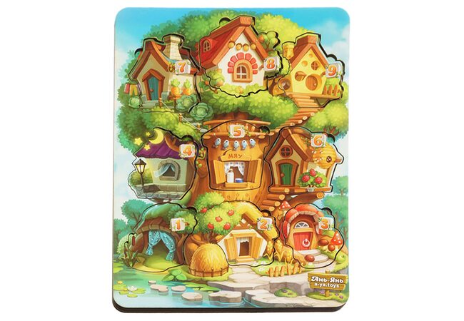 2-х слойный вкладыш «Где, чей домик?»
