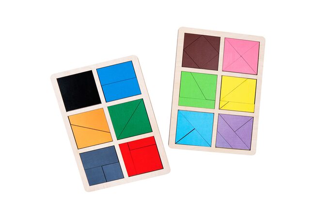 Гра «Склади квадрат» Нікітіна - 1 рівень від ТМ «Komarovtoys»