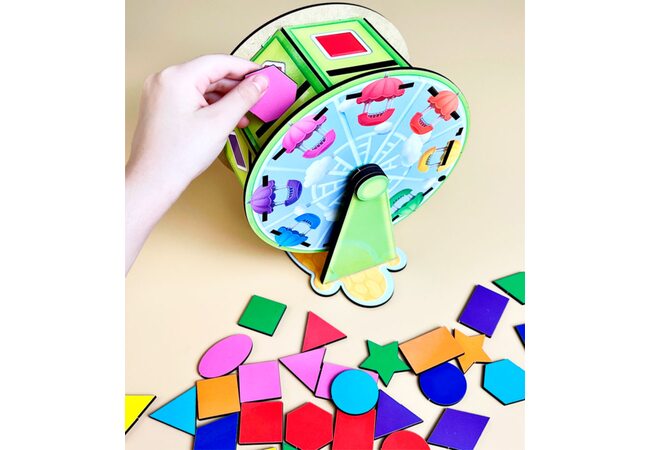 Обучающий наборчик + сортер «Барабан» (геометрические фигуры)