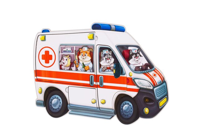 Двухслойный пазл-мозаика «Скорая помощь», 14 дет.