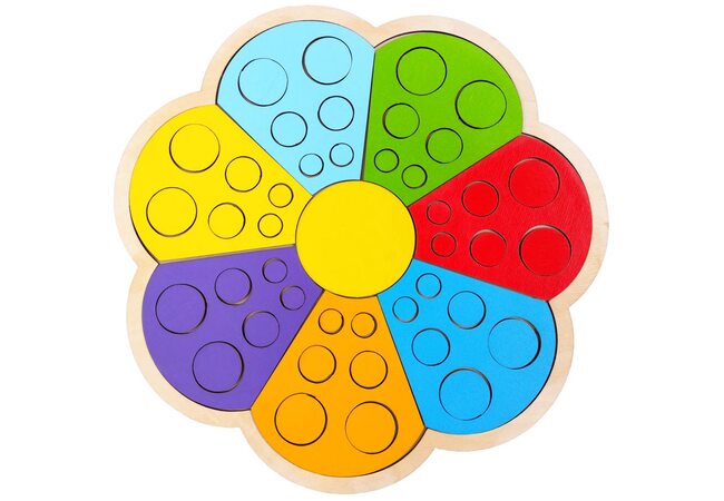 Игра «Семицветик-божьи-коровки» (цвет, размер, счет)