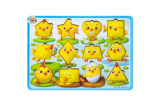 Вкладыши «Геометрические цыплята»